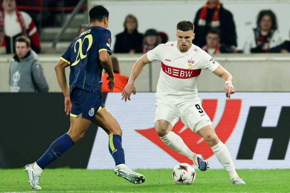 Jogo da Liga Europa: Estugarda contra FC Porto, Moffi marca