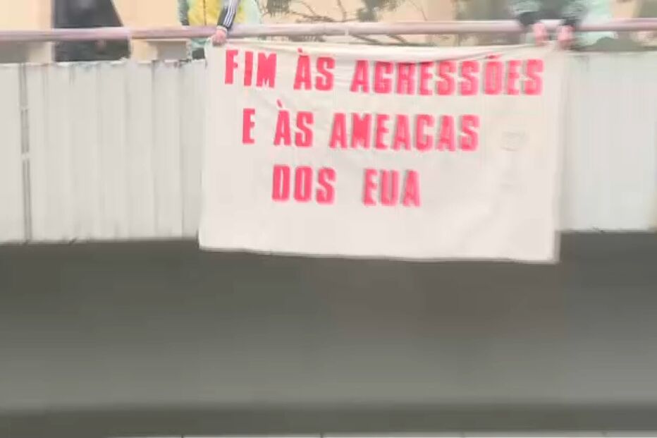 Protesto em Lisboa pede o fim de agressões e ameaças dos EUA