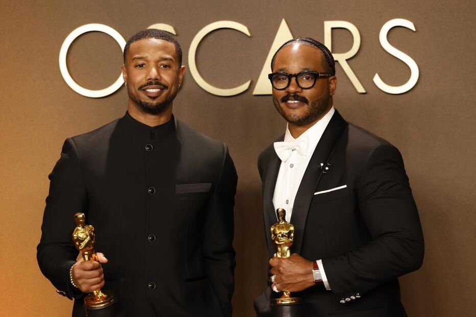 Michael B. Jordan e Ryan Coogler celebram os Óscares de 