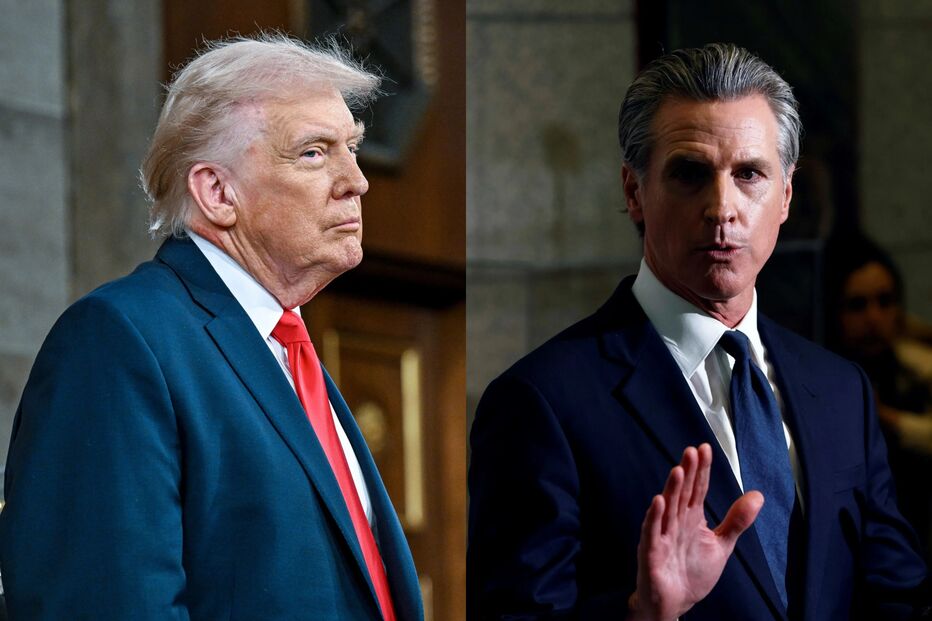 Trump critica Newsom; a mulher do governador responde