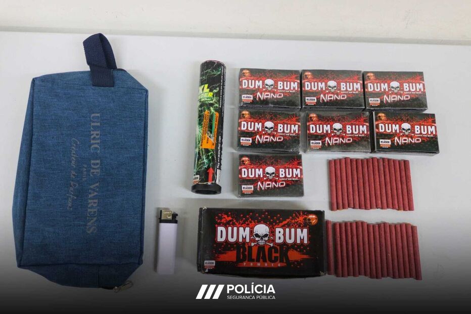 Sete jovens identificados na sequência de ocorrência relacionada com artigos pirotécnicos no interior de escola