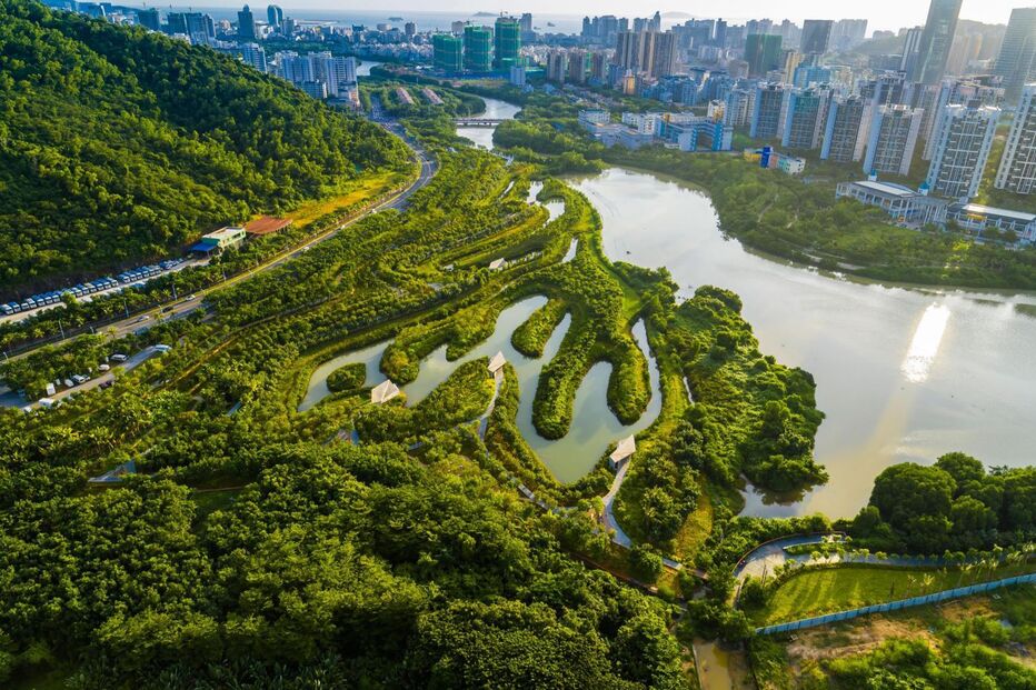 Sanya, na China, é uma das muitas cidades-esponja idealizadas pelo arquiteto Yu  