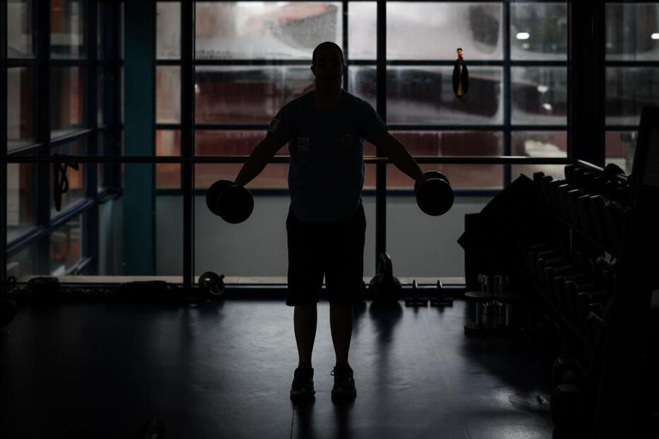 Francisco Montes durante o treino