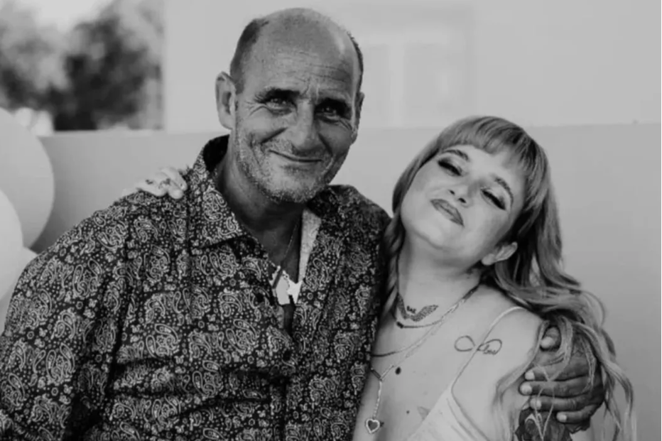 Carolina Deslandes e o pai Francisco