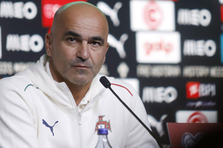 Roberto Martínez em conferência de imprensa 