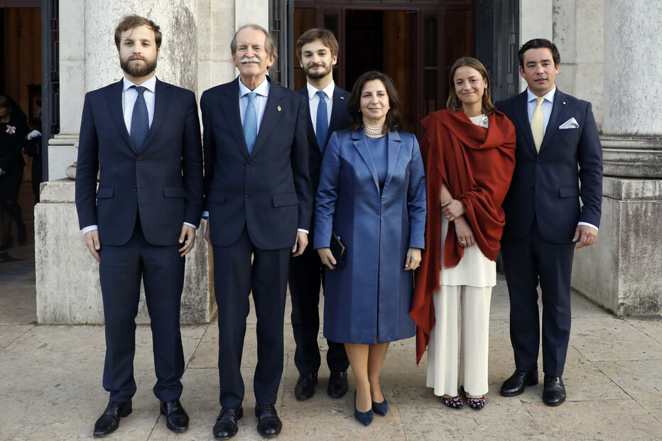 Duarte Pio de Bragança com a família num evento em Portugal