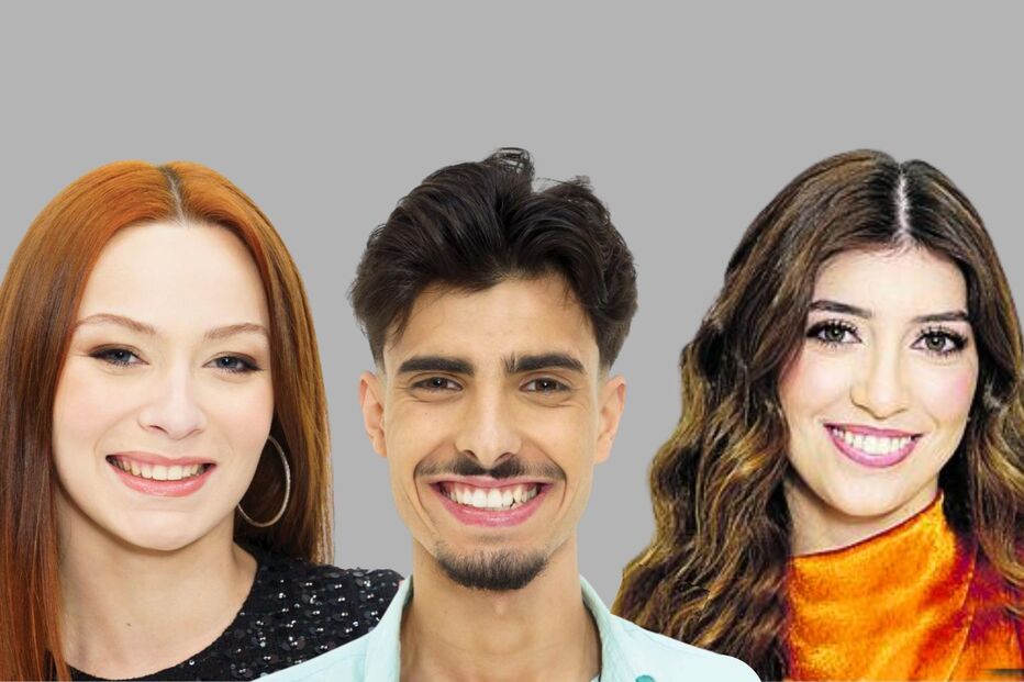 Eva, Diogo e Ariana. Concorrentes Secret Story