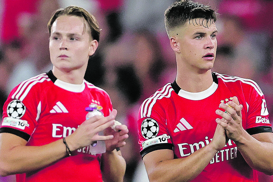 Dahl e Schjelderup, jovens do Benfica, sobem de valor após trabalho de Mourinho