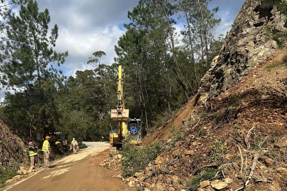 Circulação na ER124 está condicionada