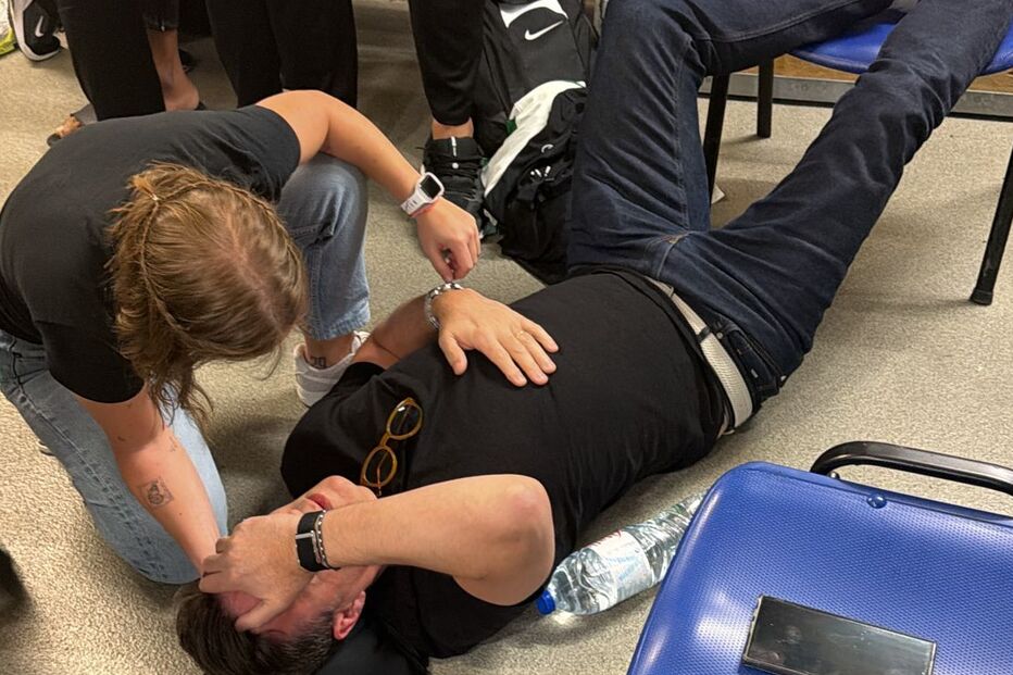 Jogadores precisaram de ser assistidos