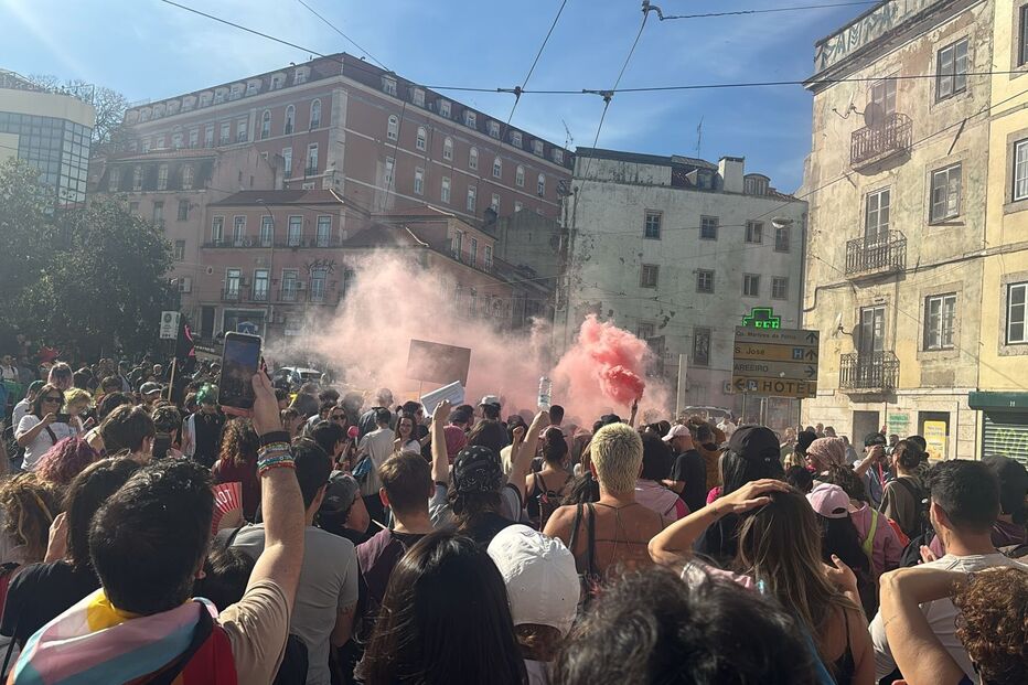 Manifestação pelo dia da visibilidade trans em Lisboa