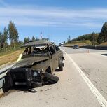 Dois militares feridos em capotamento na A13 em Tomar