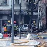 Despiste de viatura provoca incêndio no centro de Coimbra