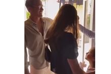 Pedro Teixeira com a filha