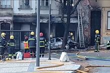 Despiste de viatura provoca incêndio no centro de Coimbra