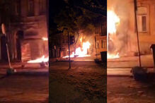 Dois mortos em despiste de viatura que provocou incêndio no centro de Coimbra