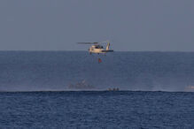 Resgate no mar durante a missão Artemis II da NASA