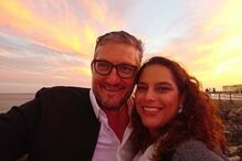 Tim Vieira e a mulher Lídia Vieira