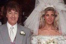 Casamento de Bill Wyman, baixista dos Rolling Stones, com Suzanne Accosta