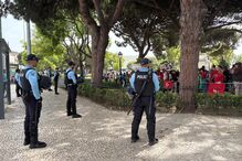 Manifestação a favor de Lula da Silva junto ao Palácio de Belém