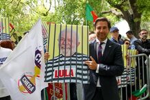 André Ventura protesta contra Lula da Silva em Portugal