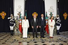 Presidentes acompanhados pelas esposas em Belém 