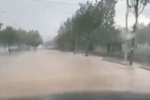 Chuva intensa deixa via parcialmente submersa no Sabugal