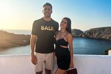 Rui Silva, guarda-redes do Sporting, e a companheira Inês Costa