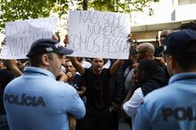 Manifestação contou com a presença de cerca de 200 motoristas TVDE 