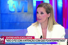 Cristina Ferreira em entrevista à TVI