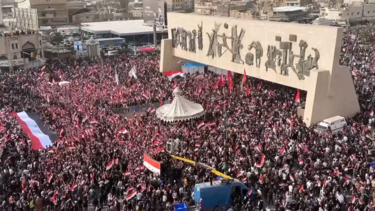 Milhares de pessoas protestam em Bagdade contra guerra dos EUA e Israel com o Irão 