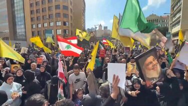 Milhares de pessoas protestam no Líbano contra negociações com Israel 