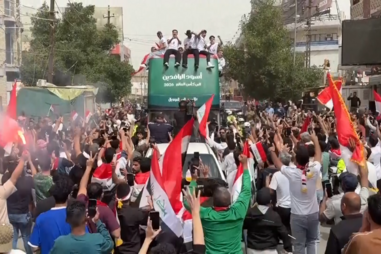 Iraque celebra qualificação para o Mundial de futebol em Bagdade 