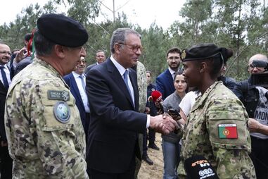 Presidente da República durante uma visita a Vila de Rei, distrito de Castelo Branco