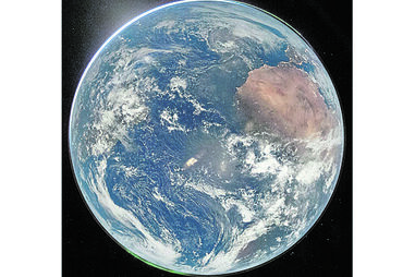 Na parte superior à direita, a norte de África, está Portugal