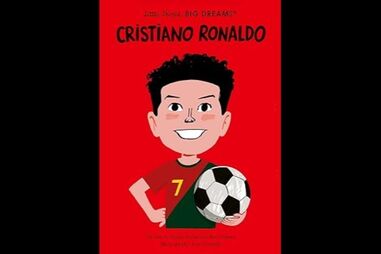 Capa da biografia ilustrada de Cristiano Ronaldo da coleção "Meninos Pequenos, Grandes Sonhos"