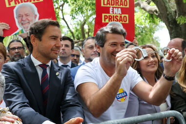 André Ventura em protesto
