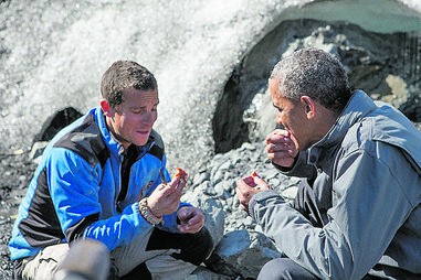 Bear Grills com Obama