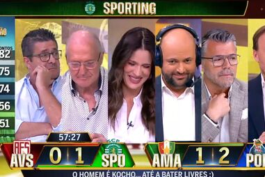 Telemóvel de comentador Jorge Amaral interrompe relato em direto da CMTV