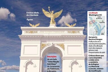 A obra polémica que agita os EUA: O arco de Trump