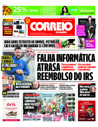 Capa do jornal