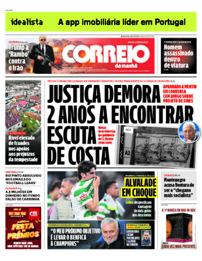 Capa de quinta-feira, 30 de abril de 2026