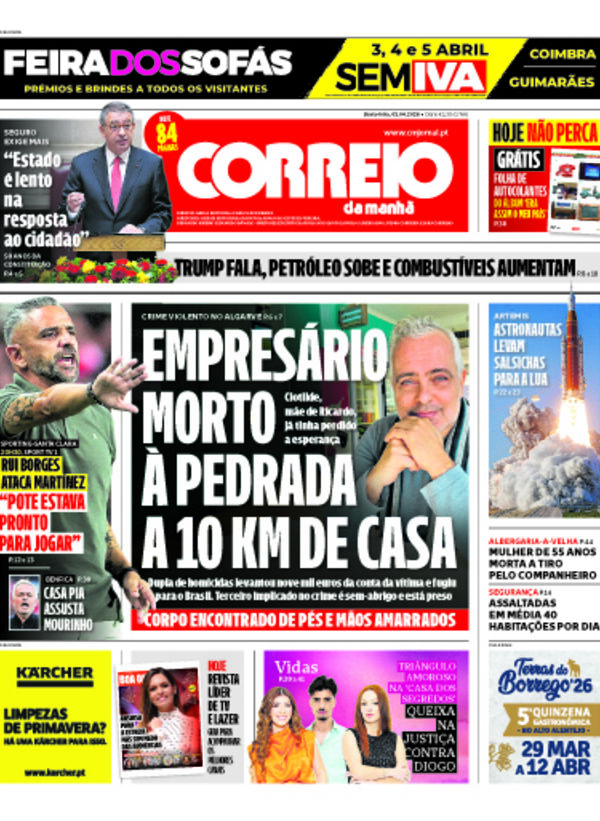 Capa do jornal