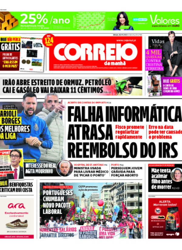 Capa do jornal