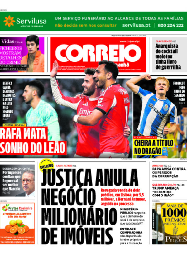 Capa do jornal