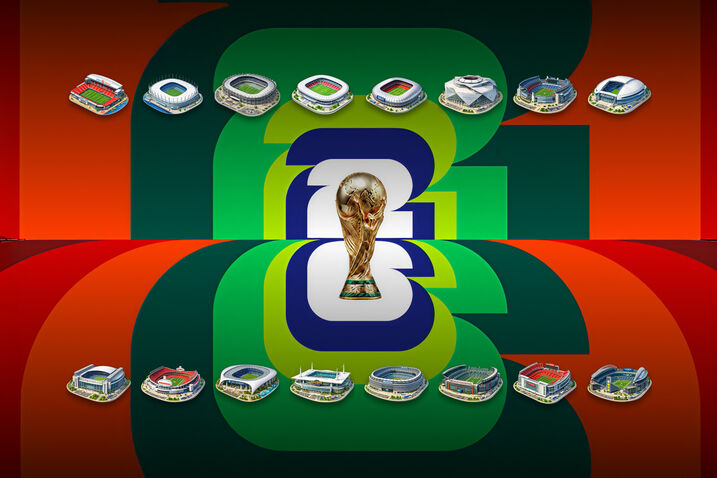 Os estádios do Mundial 2026