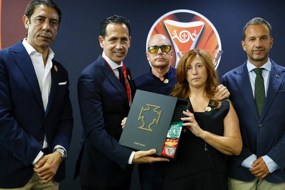 Rui Costa, Pedro Proença, Joaquim, Isabel e Frederico Varandas