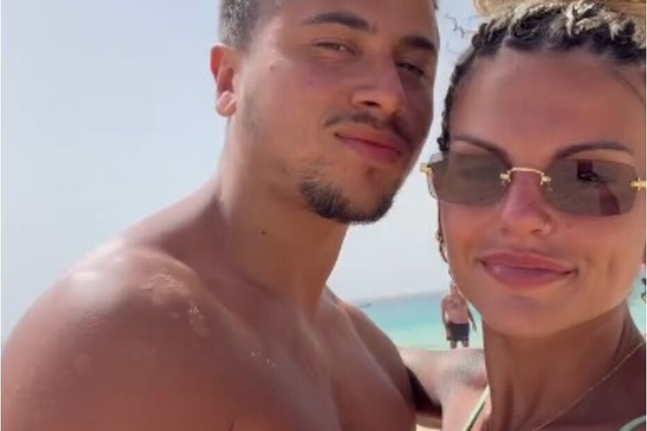 Fanny Rodrigues com o namorado