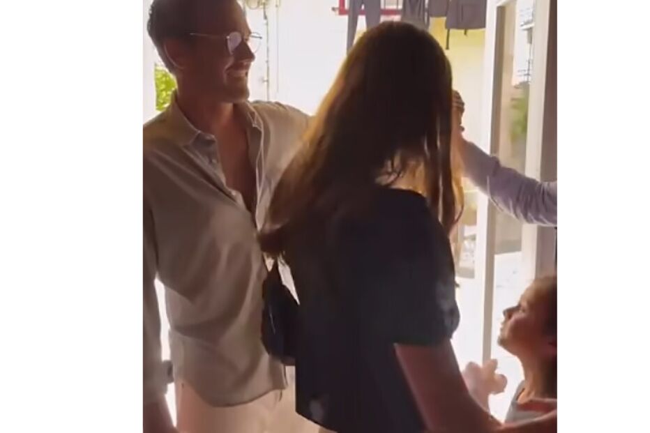 Pedro Teixeira com a filha