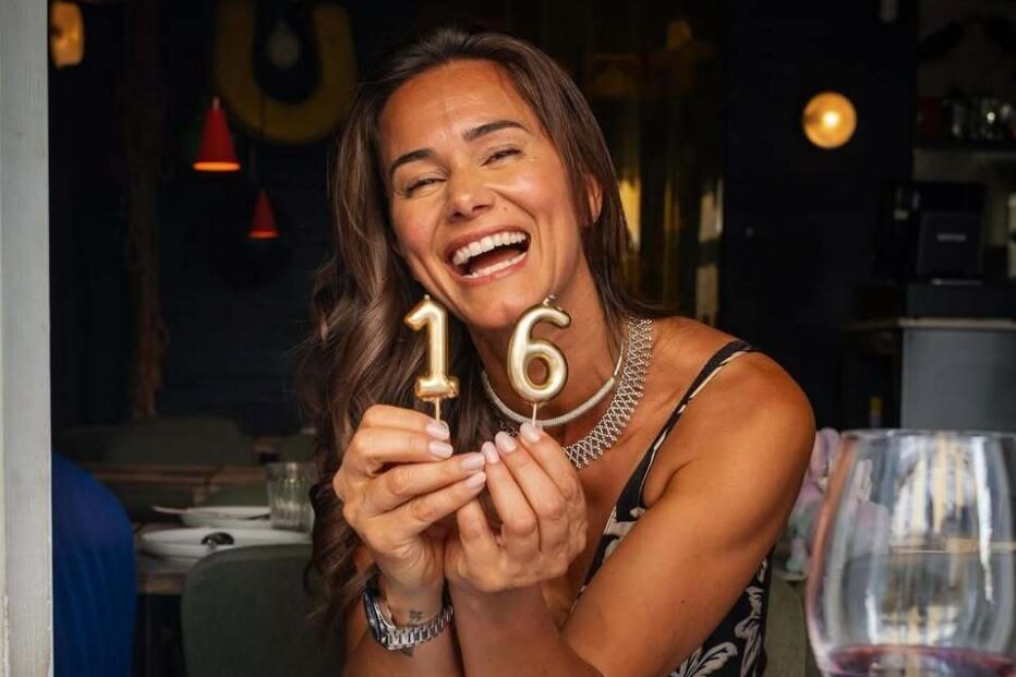 Cláudia Vieira no aniversário da filha mais velha